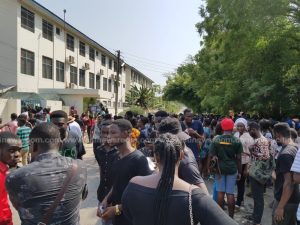 GIJ students protest after being barred from writing exams over fees