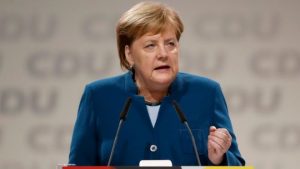Germany’s Merkel bids emotional farewell to CDU party