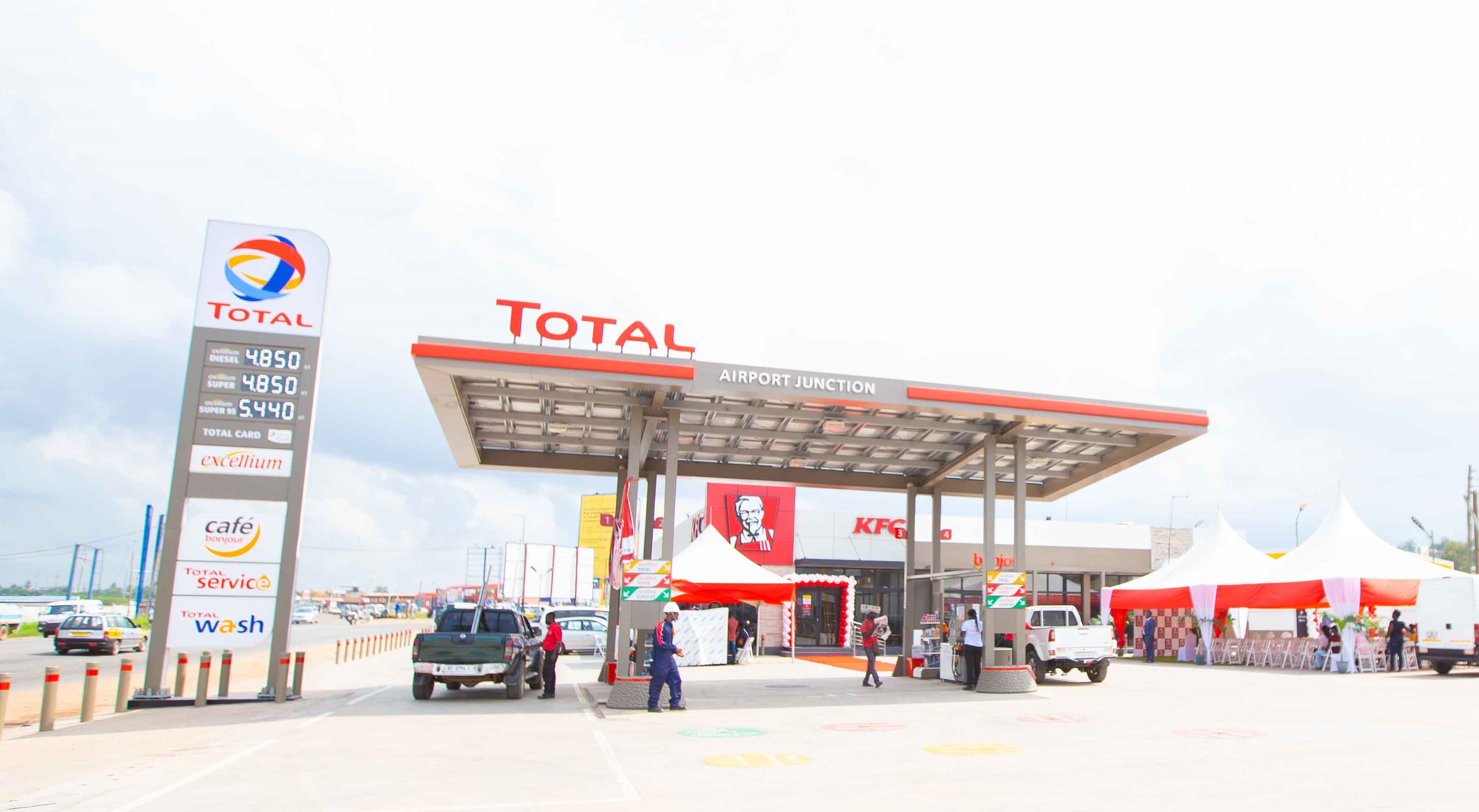 Total Petroleum Ghana Limited Solar powered station in Takoradi.