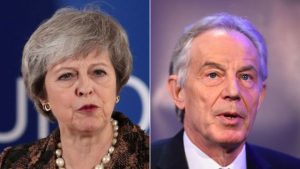 Theresa May condemns Tony Blair’s new Brexit vote call