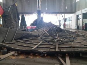 Parts of Kumasi City mall ceiling cave in, customers left stranded