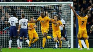Wolves stun high-flying Tottenham with three goals in final 18 minutes