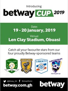 Four Ghana Premier League teams to compete in Betway Cup
