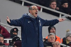 Chelsea boss Maurizio Sarri mad at players after Arsenal defeat