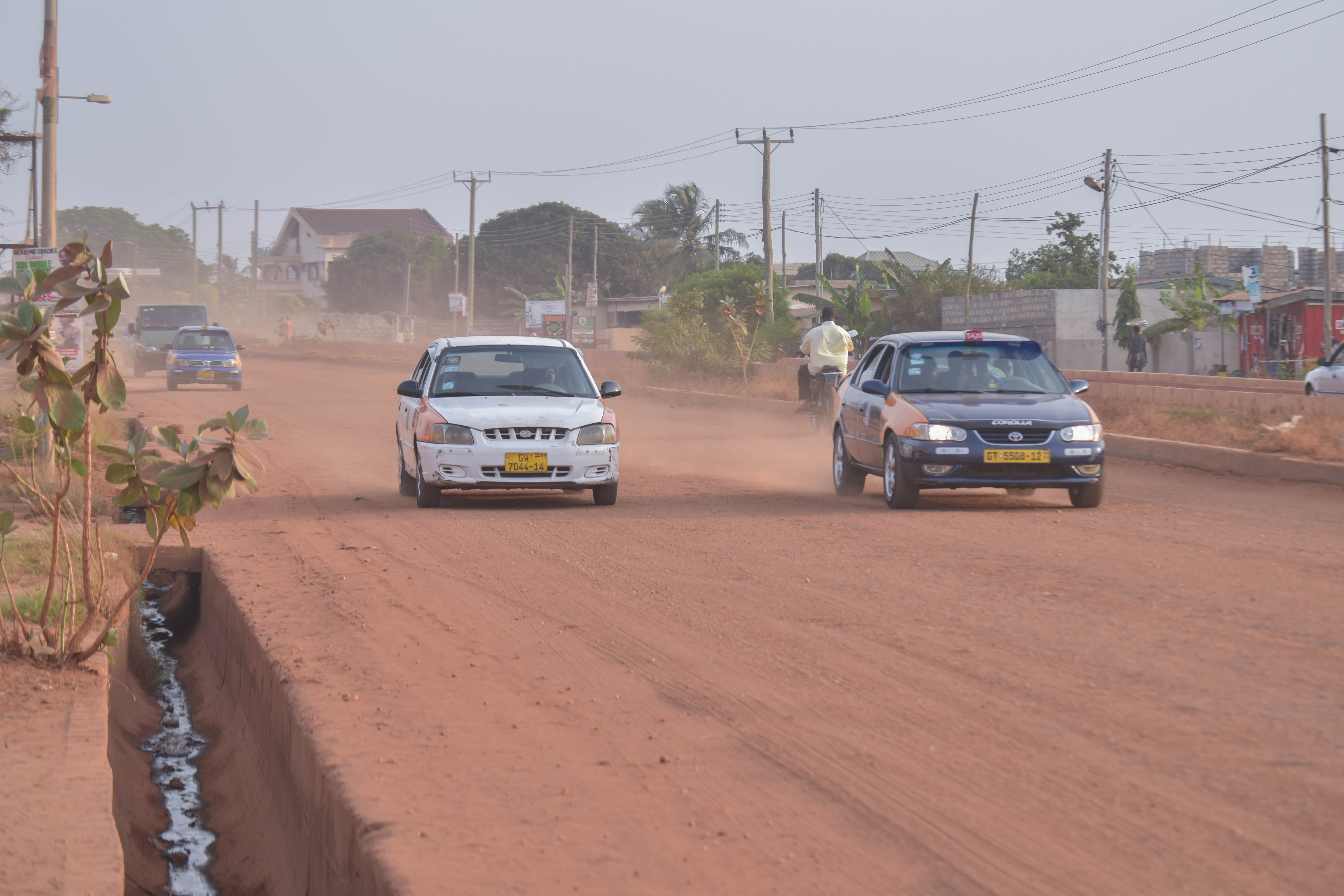 Dust on the Teshie-Spintex road
