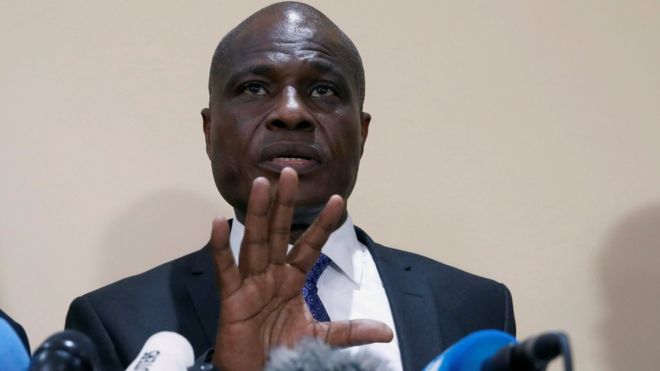 Martin Fayulu, a former oil tycoon, says authorities must announce results to avoid further tension
