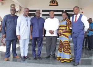 Ghana Post MD, new board members call on Asantehene