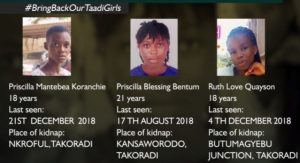 Ghanaians intensify online campaign to demand action on kidnapped Takoradi girls