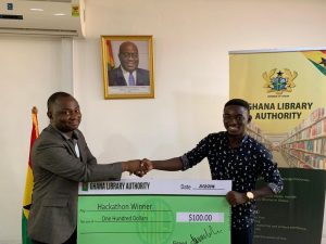 Humphrey Asigbe wins Ghana Library Year of Reading Logo Hackathon
