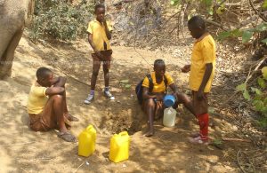 Pupils of Pwalugu, Takano basic schools drink from dugouts