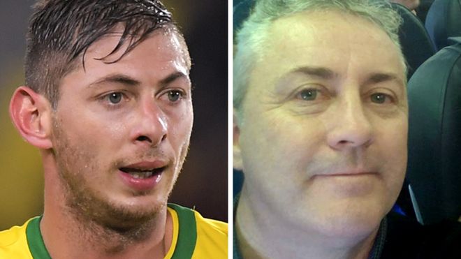 Emiliano Sala (left) was on board a plane being flown by pilot David Ibbotson (Image credit: Getty Images/ David Ibbotson)