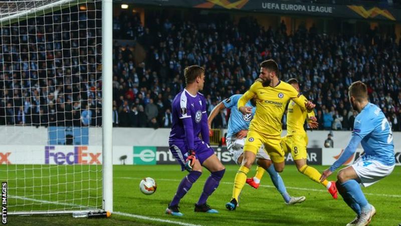 Olivier Giroud has scored five goals in six Europa League appearances this season (Image credit: Getty Images)