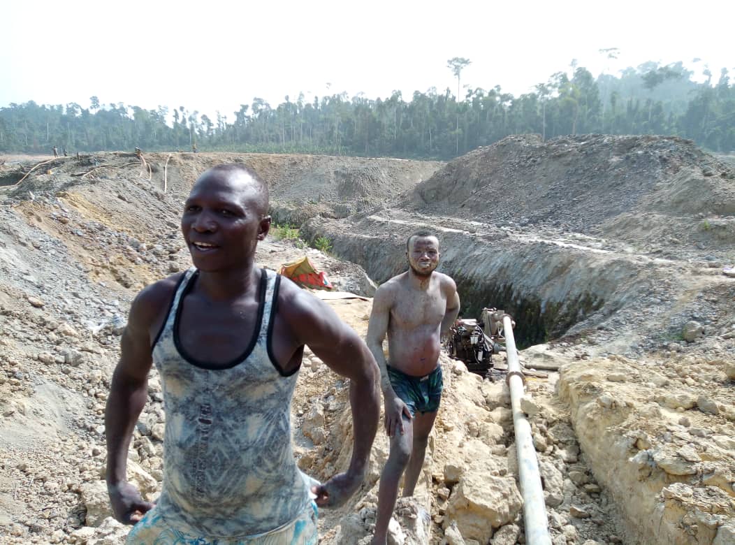 File photo: Aminasi Forest reserve mining