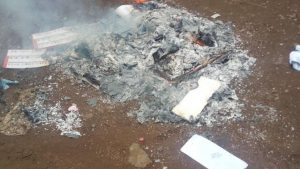 Ballot boxes set ablaze in Lagos