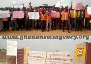 Tema-Akosombo railway construction workers on sit down strike