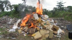 FDA destroys unwholesome products in Cape Coast