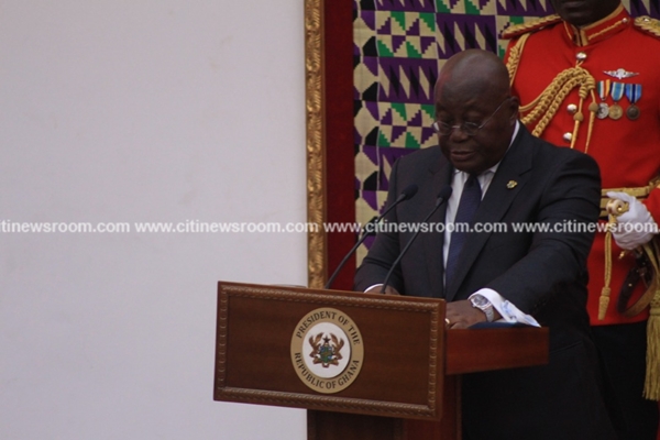 President Nana Addo Presenting the State of the Nation Address