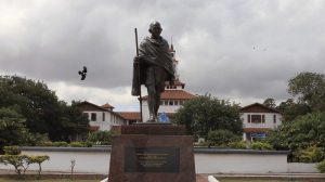 ‘Racist’ Gandhi statue finds new home in Accra