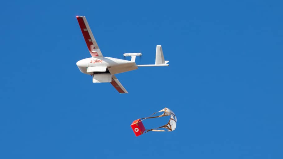Zipline medical drones supply