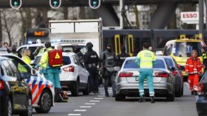 ‘Three dead’ in Utrecht tram shooting