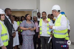 First Lady inspects Korle Bu Paediatric Intensive Care Unit project