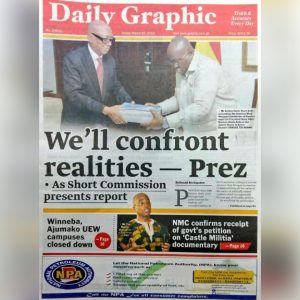 Newspaper headlines: Friday, 15th March, 2019