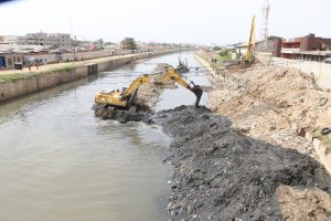 1 million cubic meters of silt removed from Odaw river