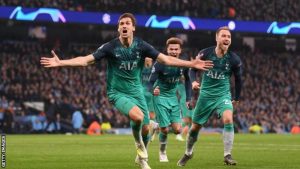 UCL: Spurs stun Man City in quarter final second leg