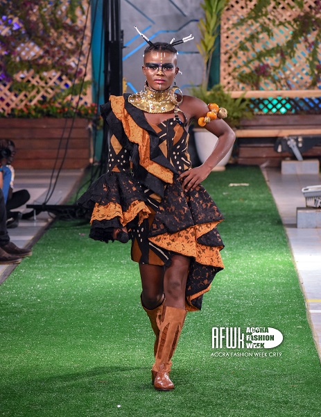 Wiyaala models at Accra Fashion Week [Photos]