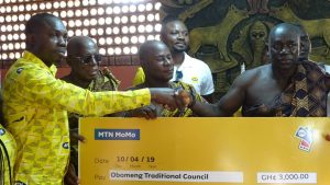 MTN donates to Kwahu Traditional Council ahead of Easter celebration