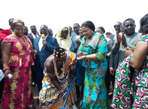 First lady cuts sod for 60-bed capacity health centre at Ashalaja