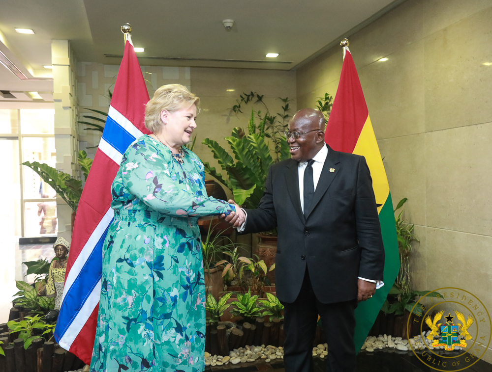 President Akufo-Addo with Prime Minister Solberg