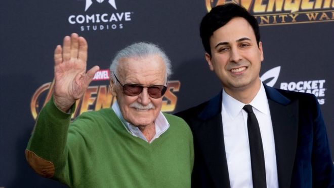 Stan Lee (left) became close to Mr Morgan (right) after his wife's death