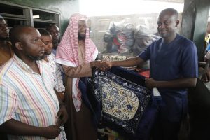 Eugene Arhin donates to Muslims in Awutu Senya West