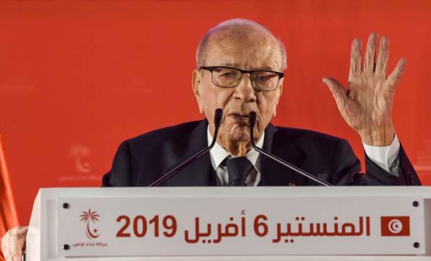 President Beji Caid Essebsi, pictured here in April, came to office in December 2014