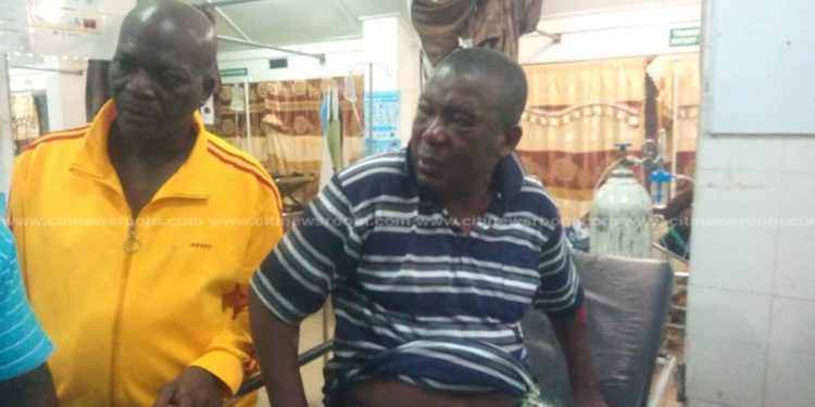 The Paramount Chief of Lower Dixcove, Nana Akwasi Agyemang was left wit   severe knife wounds on his back after the attack
