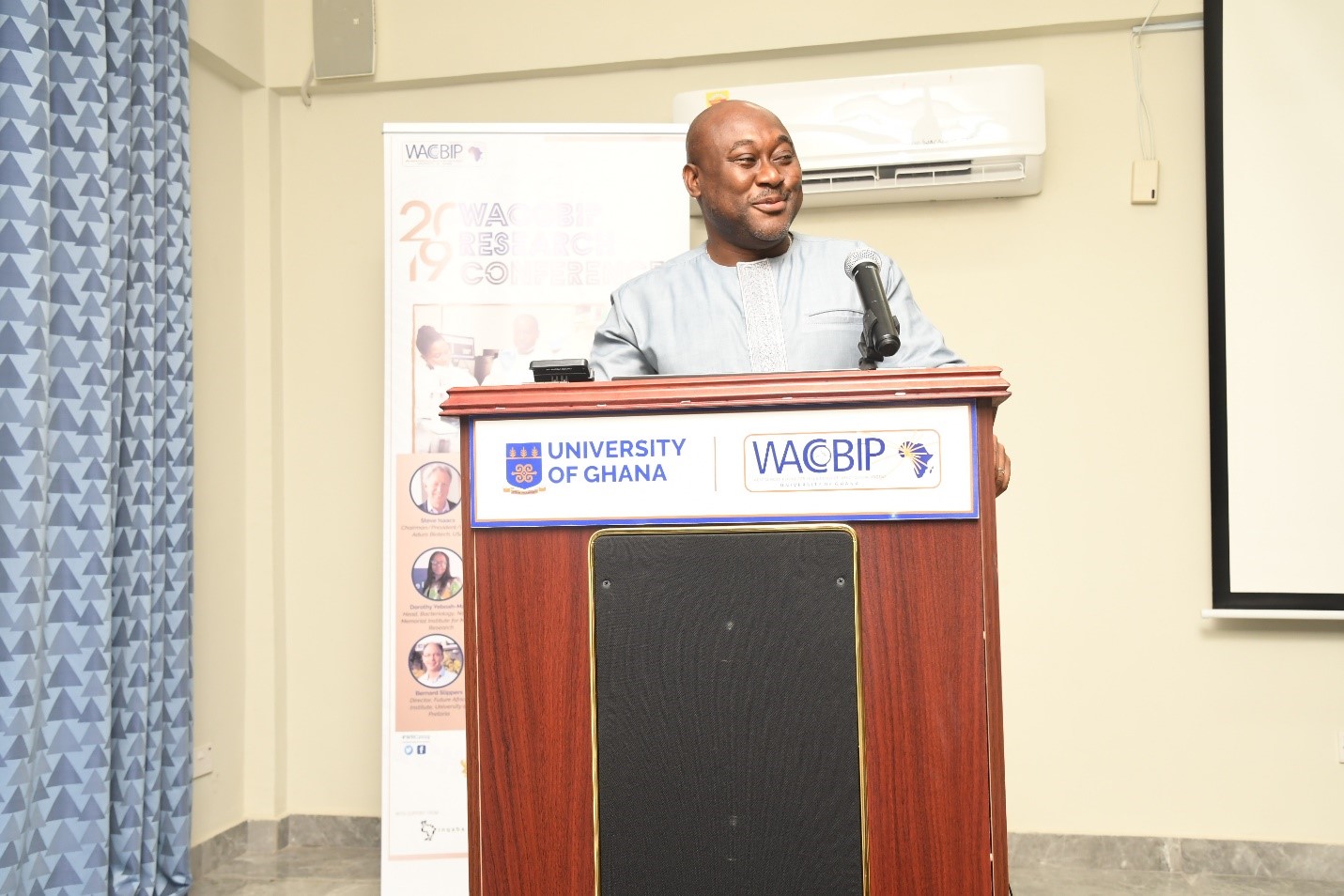 Prof. Gordon Awandare, Director of WACCBIP, delivers his welcome address.
