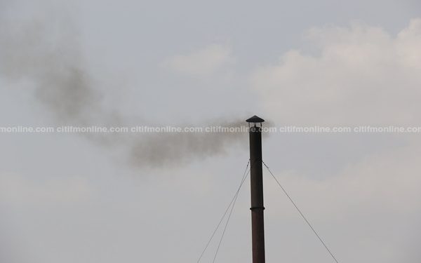 File photo: The chimney from the plastics processing unit of the factory