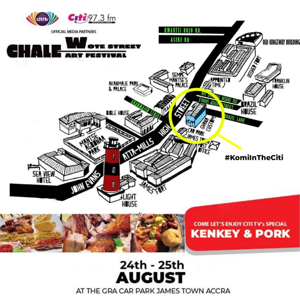#KomiInTheCiti: Citi FM invites all to Kenkey stand at Chale Wote