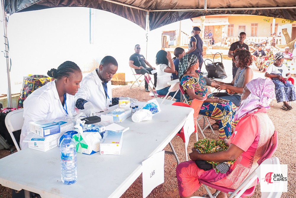 AmaCares organises free health screening for Sekyere-Kwamang residents