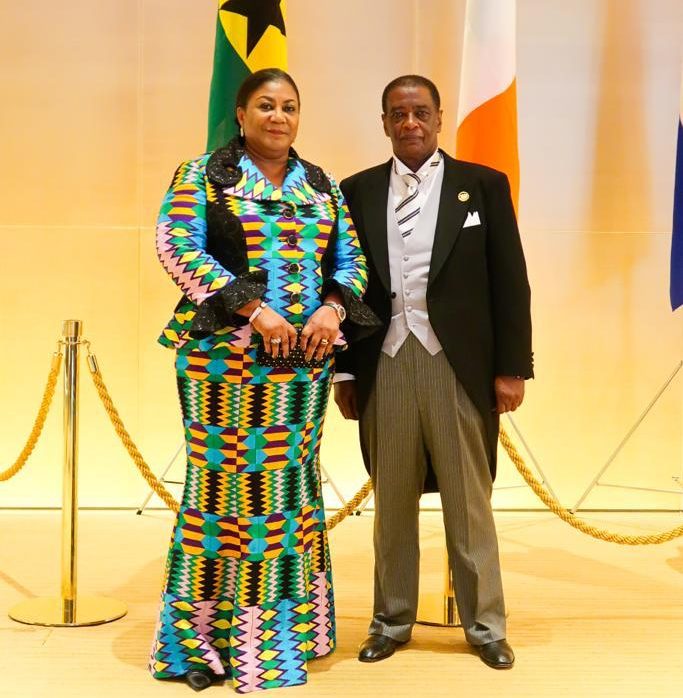 First lady represents Ghana at enthronement ceremony in Japan