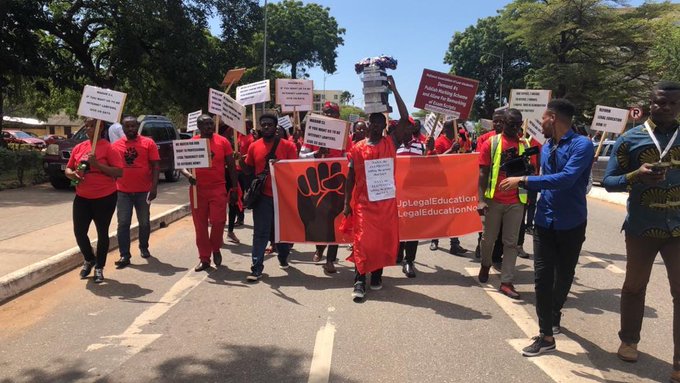 ‘Help us resist oppressors’ rule’ – Law students cry out in demo