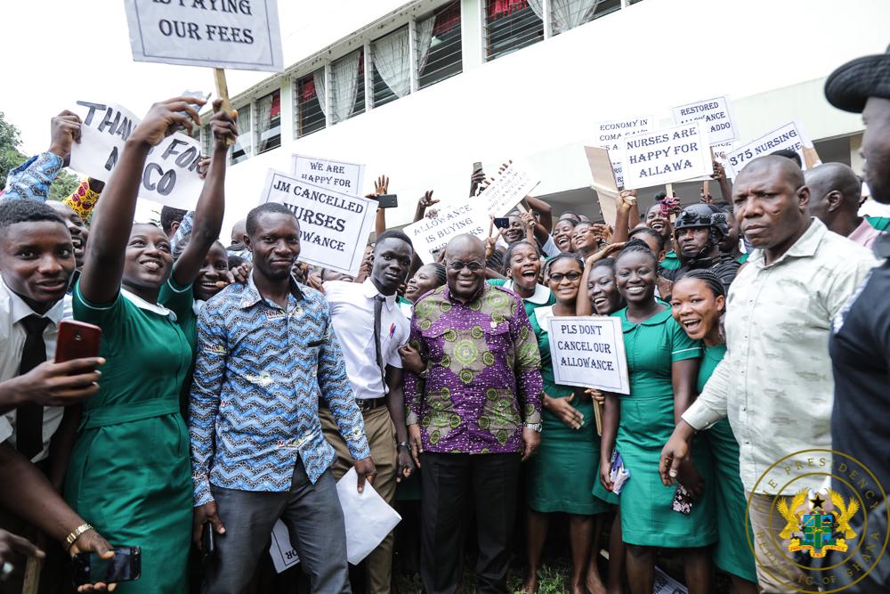 Trainee nurses commend Nana Addo for restoring allowances