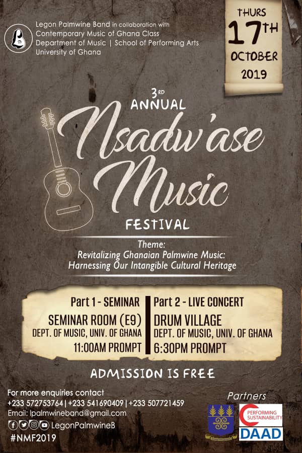 Annual Nsadw’ase Music Festival to come off October 17