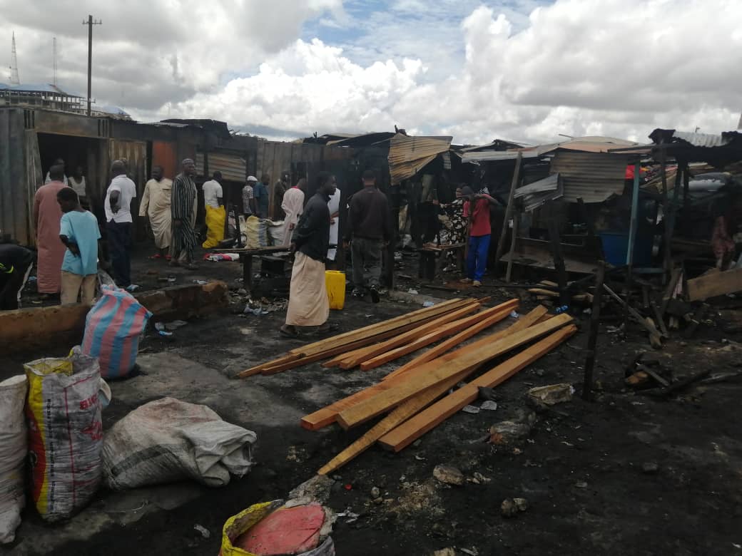 Fire at kumasi central market