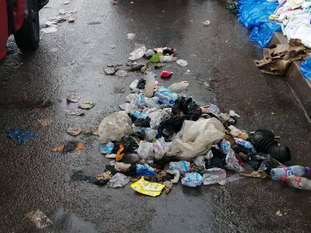 Kumasi Central Market floods: Choked drains ‘vomit’ garbage after downpour