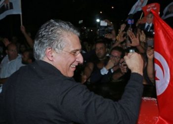 Nabil Karoui was greeted by cheering supporters in Tunis following his release