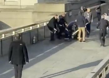 Passers-by held down the attacker on London Bridge