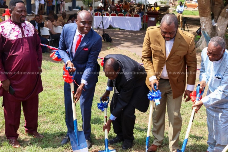 Education Minister cuts sod for construction of twin tower, hostels at UPSA