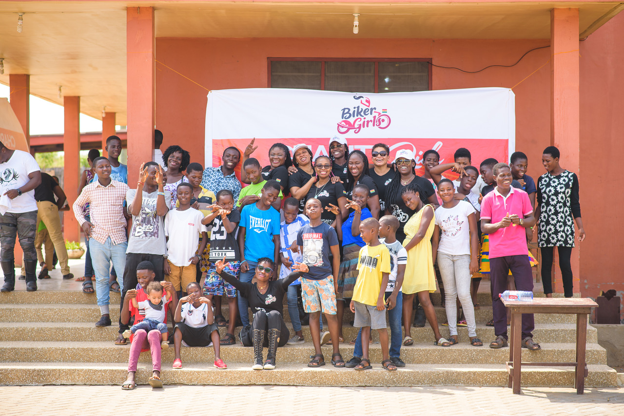 Biker Girls Gh donate to Kinder Paradise children’s home